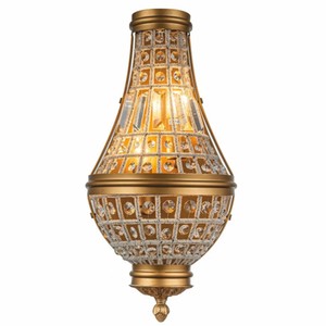Casa Padrino lámpara de pared barroco de cristal oro Al. 48 cm - Lámparas brrocos
