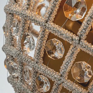 Casa Padrino Barock Kristall Wandleuchte Gold H. 48 cm - Barock Leuchten