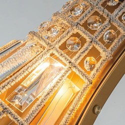 Casa Padrino Baroque Crystal Wall Light Gold H. 48 cm - Baroque Lights