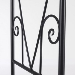 Casa Padrino Art Nouveau Rose Arch Black H. 210 cm - Garden Decoration Accessories