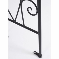 Casa Padrino Art Nouveau Rose Arch Black H. 210 cm - Garden Decoration Accessories