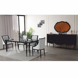Casa Padrino credenza barocco di lusso nero 215 cm - Mobili barocchi