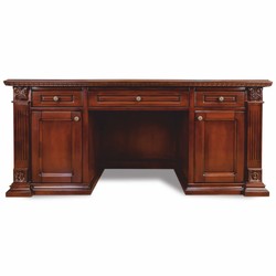 Casa Padrino scrivania barocco di lusso marrone scuro 150 cm - Mobili per ufficio in stile barocco