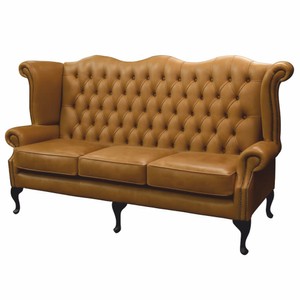 Luxus Barock Chesterfield Leder Echtleder Sofa Vintage Braun Schwarz