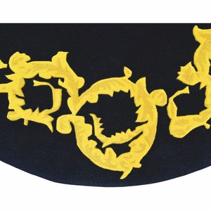 Casa Padrino Luxus Teppich Schwarz / Gold - Verschiedene Größen - Luxus Interior