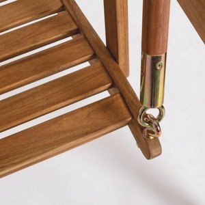 Casa Padrino Luxus Hollywood Schaukel Braun / Weiß 185 cm - Garten Schaukel