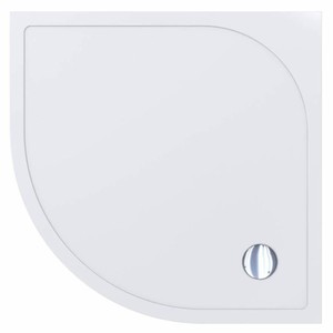 Casa Padrino Luxus Duschwanne Hochglanz Weiß 89,5 cm - Badezimmer Interior