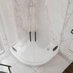 Casa Padrino luxury shower tray high gloss white 89.5 cm - Bathroom interior