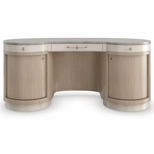 Casa Padrino Luxury Dressing Table Gray / Brown / Gold 171 cm - Hotel & Bedroom Furniture