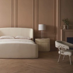 Casa Padrino Luxury Armchair White / Gold H. 83 cm - Living Room & Hotel Furniture