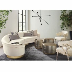 Casa Padrino Luxury Armchair White / Gold H. 83 cm - Living Room & Hotel Furniture