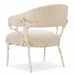 Casa Padrino Luxury Armchair White / Gold H. 83 cm - Living Room & Hotel Furniture