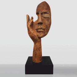 Casa Padrino escultura decorativa XXL óxido / negro A. 190 cm - Figura decorativa grande