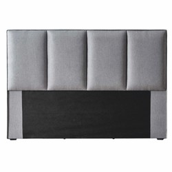 Casa Padrino tête de lit de luxe gris / noir 200 cm - Meubles de chambre