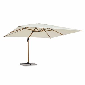 Casa Padrino parasol porte à faux de luxe avec support beige / marron 400 cm - Accessoires de jardin
