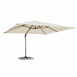 Casa Padrino luxury cantilever parasol with stand beige / brown 400 cm - Garden accessories