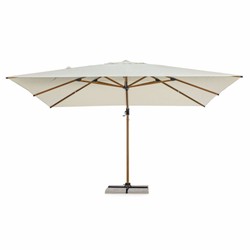 Casa Padrino luxury cantilever parasol with stand beige / brown 400 cm - Garden accessories