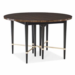 Casa Padrino tavolo da pranzo di lusso marrone scuro / nero 122-182 cm - Allungabile
