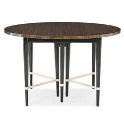 Casa Padrino tavolo da pranzo di lusso marrone scuro / nero 122-182 cm - Allungabile