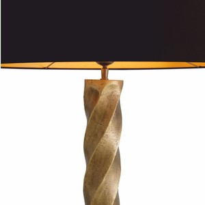 Casa Padrino Luxus Tischleuchte Vintage Messing / Schwarz H. 98 cm - Luxus Leuchten