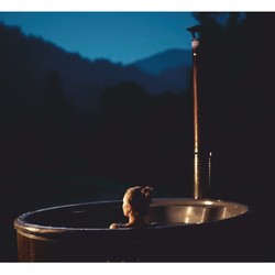 Luxus Outdoor Garten Whirlpool Braun Silber