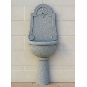 Casa Padrino fuente de pared Art Nouveau gris Al. 140 cm - Accesorios de decoración de jardín