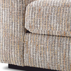 Casa Padrino Luxus Wohnzimmer & Hotel Sessel Beige / Schwarz H. 90 cm - Luxus Möbel