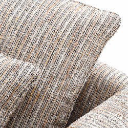 Casa Padrino luxury living room & hotel armchair beige / black H. 90 cm - Luxury Furniture