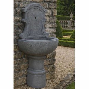 Casa Padrino fuente de pared Art Nouveau gris Al. 136 cm - Fuente de jardín