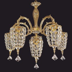Casa Padrino lustre baroque de luxe en cristal or Ø 60 x H. 60 cm