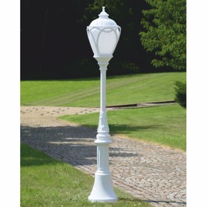 Casa Padrino lanterne de jardin Art Nouveau blanc H. 389,5 cm - éclairage extérieur