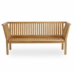 Luxus Teakholz Garten Outdoor Sitzbank Gartenbank Braun