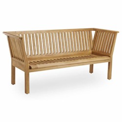Luxus Teakholz Garten Outdoor Sitzbank Gartenbank Braun