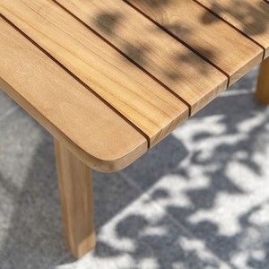 Casa Padrino Luxus Gartentisch Braun 205 cm - Teakholz Garten Esstisch - Garten Möbel