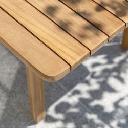 Casa Padrino tavolo da giardino di lusso marrone 205 cm - Tavolo da pranzo da giardino - Mobili da giardino