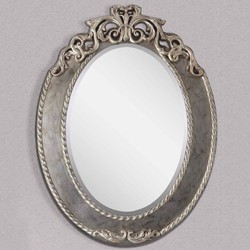 Casa Padrino luxury baroque mirror silver H. 95 cm - Baroque furniture - Made in Italy