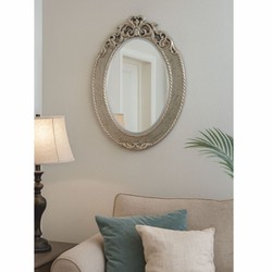 Casa Padrino luxury baroque mirror silver H. 95 cm - Baroque furniture - Made in Italy