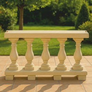 Casa Padrino balaustra Art Nouveau sabbia 100 cm - Balaustra per giardino e terrazza