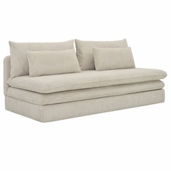 Casa Padrino canapé-lit beige clair 190 cm - Canapé de salon pliable