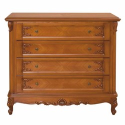 Casa Padrino cassettone barocco di lusso marrone 120 cm - Mobili per camera da letto barocco