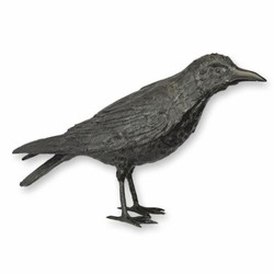 Casa Padrino sculpture de luxe en bronze corbeau noir 55,5 cm - Figurine décorative