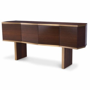 Casa Padrino buffet de luxe marron / laiton 180,5 cm - Meubles hôtelier de luxe