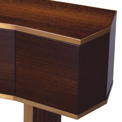 Casa Padrino Luxury Sideboard Brown / Brass 180.5 cm - Luxury Hotel Furniture