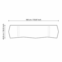 Casa Padrino Luxury Sideboard Brown / Brass 180.5 cm - Luxury Hotel Furniture
