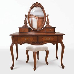 Casa Padrino set da toeletta barocco di lusso marrone scuro - Mobili per camera da letto barocco
