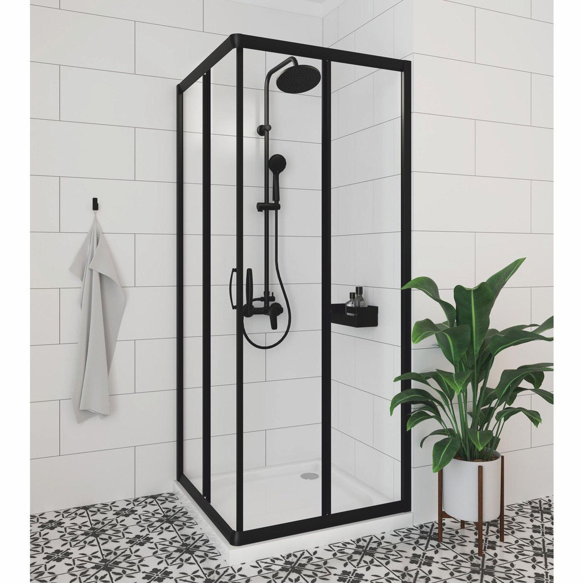 Casa Padrino set doccia di lusso con soffione doccia e doccetta A. 117,3 cm Casa Padrino set doccia di lusso con soffione doccia e doccetta A. 117,3 cm