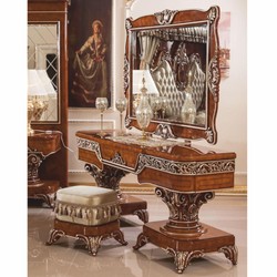Casa Padrino set da toeletta barocco di lusso marrone / bronzo / oro - Mobili barocchi