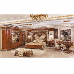Casa Padrino set da toeletta barocco di lusso marrone / bronzo / oro - Mobili barocchi