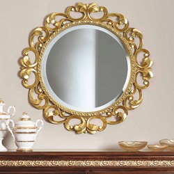 Prunkvoller Luxus Barock Spiegel Wandspiegel Gold
