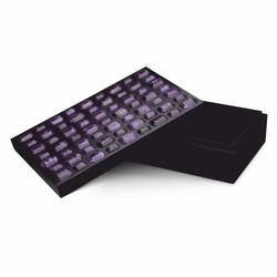Casa Padrino Caja de Joya de Lujo Negro / Púrpura 37,5 cm - Caja de Almacenamiento